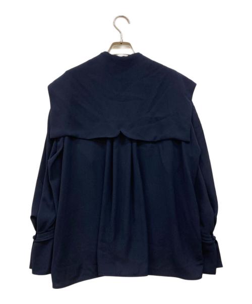 Mame Kurogouchi（マメクロゴウチ）Mame Kurogouchi (マメクロゴウチ) Sailor Collar Blouse ネイビー サイズ:1の古着・服飾アイテム
