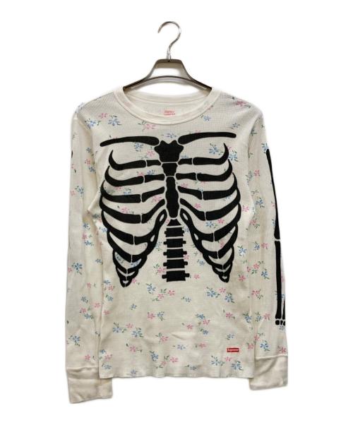 SUPREME（シュプリーム）SUPREME (シュプリーム) Hanes (ヘインズ) Bones Thermal Crew Floral ホワイト サイズ:Ｍの古着・服飾アイテム