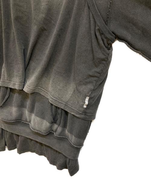 ALEXANDER WANG（アレキサンダー・ワン）ALEXANDER WANG (アレキサンダー・ワン) Distressed Hoodie ブラック サイズ:XSの古着・服飾アイテム