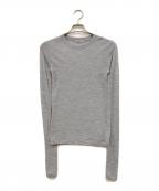 AURALEEオーラリー）の古着「SUPER SOFT WOOL SHEER L/S TEE」｜グレー