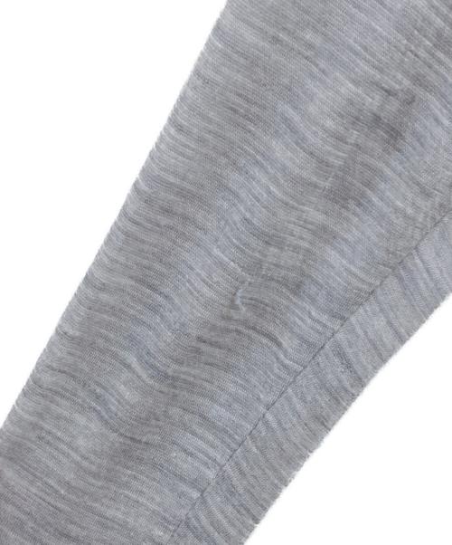 AURALEE（オーラリー）AURALEE (オーラリー) SUPER SOFT WOOL SHEER L/S TEE グレーの古着・服飾アイテム