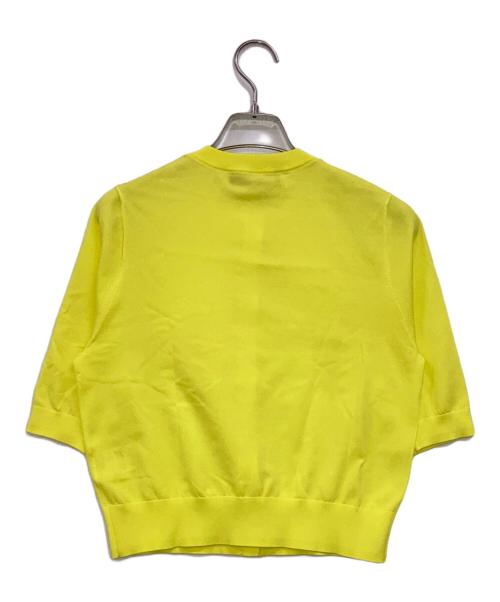 CABAN（キャバン）CABaN (キャバン) ファインポリエステル ハーフスリーブポケットカーディガン イエロー サイズ:Sの古着・服飾アイテム