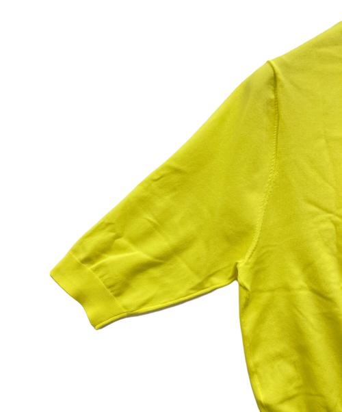 CABAN（キャバン）CABaN (キャバン) ファインポリエステル ハーフスリーブポケットカーディガン イエロー サイズ:Sの古着・服飾アイテム