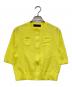 CABaN（キャバン）の古着「ファインポリエステル ハーフスリーブポケットカーディガン」｜イエロー