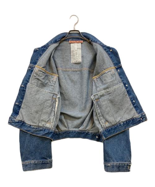Acne studios（アクネ ストゥディオズ）Acne studios (アクネ ストゥディオズ) リラックスクロップドフィット-デニムジャケット インディゴ サイズ:34の古着・服飾アイテム