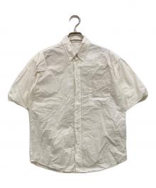 MM6 Maison Margiela（エムエムシックスメゾンマルジェラ）の古着「コットンポプリンリバーススリーブシャツ」｜ホワイト