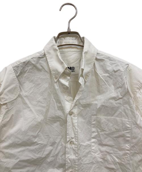 MM6 Maison Margiela（エムエムシックスメゾンマルジェラ）MM6 Maison Margiela (エムエムシックスメゾンマルジェラ) コットンポプリンリバーススリーブシャツ ホワイト サイズ:36の古着・服飾アイテム
