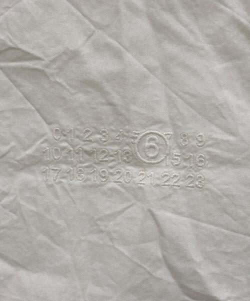 MM6 Maison Margiela（エムエムシックスメゾンマルジェラ）MM6 Maison Margiela (エムエムシックスメゾンマルジェラ) コットンポプリンリバーススリーブシャツ ホワイト サイズ:36の古着・服飾アイテム