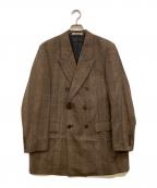 AURALEEオーラリー）の古着「BLUEFACED WOOL CHECK DOUBLE-BREASTED JACKET」｜ブラウン