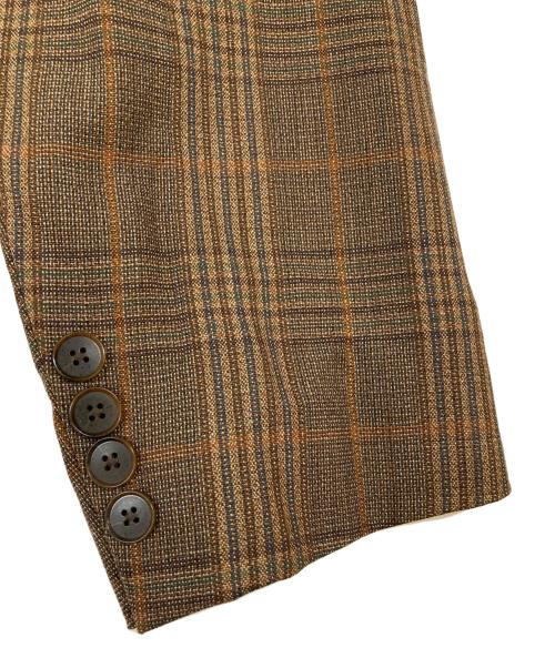 AURALEE（オーラリー）AURALEE (オーラリー) BLUEFACED WOOL CHECK DOUBLE-BREASTED JACKET ブラウン サイズ:1の古着・服飾アイテム