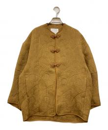 Mame Kurogouchi（マメクロゴウチ）の古着「Jomon Arabesque Triple Layer Jacquard JKT」｜ベージュ