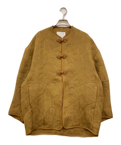 Mame Kurogouchi（マメクロゴウチ）mame kurogouchi (マメクロゴウチ) Jomon Arabesque Triple Layer Jacquard JKT ベージュ サイズ:1の古着・服飾アイテム