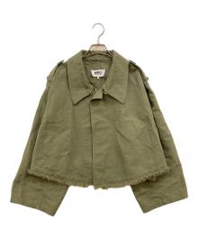 MM6 Maison Margiela（エムエムシックスメゾンマルジェラ）の古着「CROPPED JACKET」｜カーキ