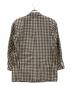 ADULT ORIENTED ROBES (アダルトオリエンテッドローブス) チェックテーラードダブルジャケット グレー×ホワイト サイズ:2：15000円