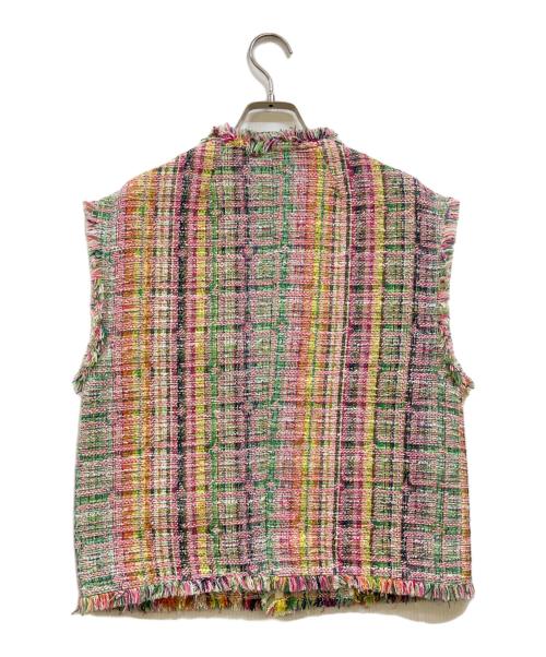 CABAN（キャバン）CABaN (キャバン) ファンシーツイードジレ マルチカラー サイズ:Fの古着・服飾アイテム