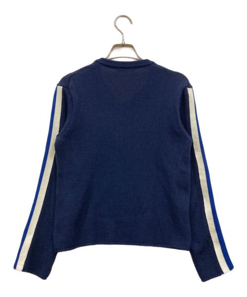 COMME des GARCONS（コムデギャルソン）COMME des GARCONS (コムデギャルソン) サイドライン Vネックニット ネイビー サイズ:Sの古着・服飾アイテム