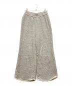 maturelyマチュアリー）の古着「ワイド フレア ジャージー パンツ」｜グレー