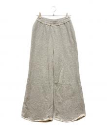 maturely（マチュアリー）の古着「ワイド フレア ジャージー パンツ」｜グレー
