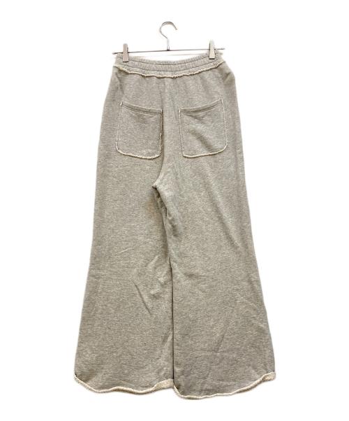 maturely（マチュアリー）maturely (マチュアリー) ワイド フレア ジャージー パンツ グレーの古着・服飾アイテム