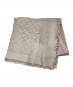 LOUIS VUITTONルイ ヴィトン）の古着「ショール・モノグラム 大判ストール」｜ベージュ