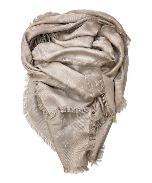 LOUIS VUITTON（ルイ ヴィトン）LOUIS VUITTON (ルイ ヴィトン) ショール・モノグラム 大判ストール ベージュの古着・服飾アイテム