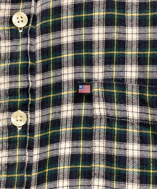 RALPH LAUREN JEANS（ラルフローレンジーンズ）RALPH LAUREN JEANS (ラルフローレンジーンズ) チェックシャツ グリーン×ネイビー サイズ:Ｍの古着・服飾アイテム