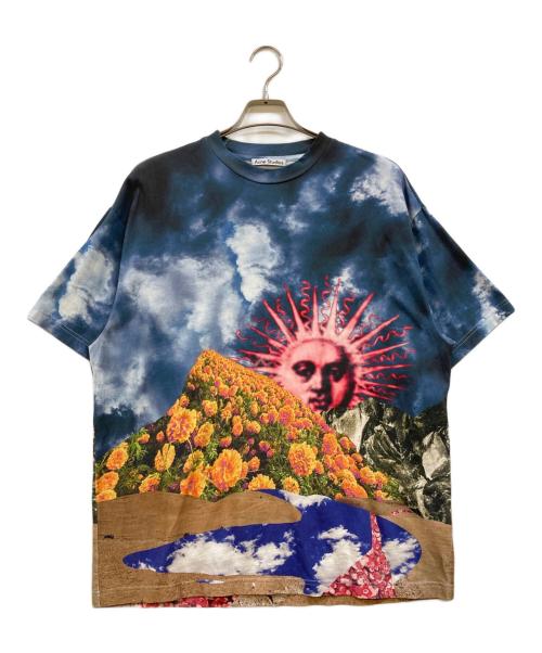 Acne studios（アクネ ストゥディオズ）Acne studios (アクネ ストゥディオズ) グラフィックTシャツ ブルー サイズ:XSの古着・服飾アイテム