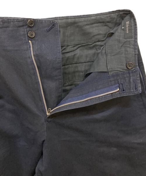 Y's for men（ワイズフォーメン）Y'S for men (ワイズフォーメン) Tucked Pants with Zip Pockets ネイビー サイズ:Ｌの古着・服飾アイテム
