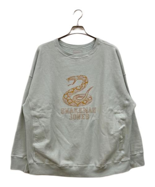 BOWWOW（バウワウ）BOWWOW (バウワウ) SNAKEMAN JONES SWEATSHIRT ブルー サイズ:XLの古着・服飾アイテム