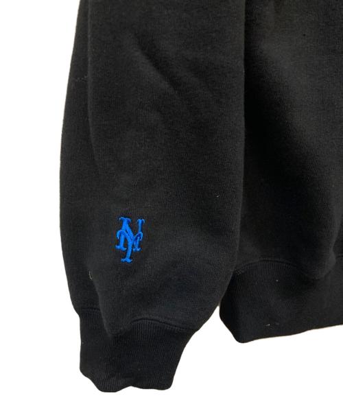 BEAMS JAPAN（ビームスジャパン）BEAMS JAPAN (ビームスジャパン) MLB SWEAT HOODY ブラック サイズ:Lの古着・服飾アイテム