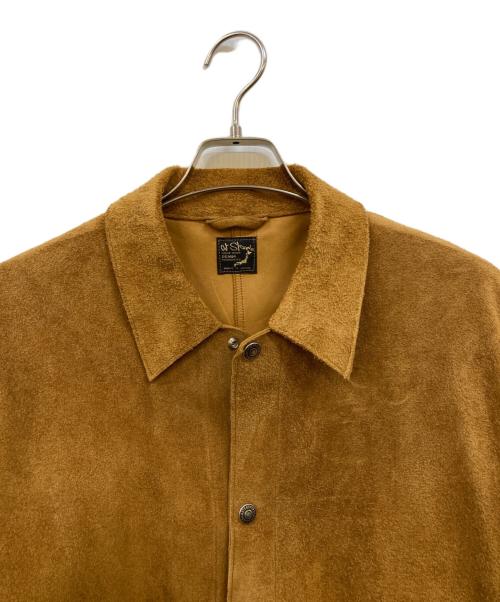 orSlow（オアスロウ）orSlow (オアスロウ) スウェードカバーオール/Utility Coverall ブラウン サイズ:XLの古着・服飾アイテム