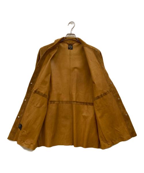 orSlow（オアスロウ）orSlow (オアスロウ) スウェードカバーオール/Utility Coverall ブラウン サイズ:XLの古着・服飾アイテム