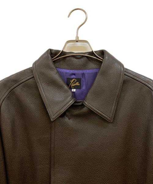 Needles（ニードルズ）Needles (ニードルズ) Double Breasted Car Coat ブラウン サイズ:Lの古着・服飾アイテム