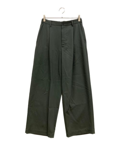 Graphpaper（グラフペーパー）Graphpaper (グラフペーパー) Techno Wool Nylon Wide Tapered Trousers グリーン サイズ:1の古着・服飾アイテム