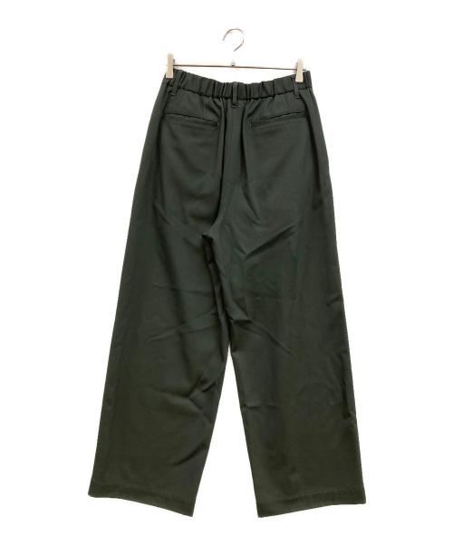 Graphpaper（グラフペーパー）Graphpaper (グラフペーパー) Techno Wool Nylon Wide Tapered Trousers グリーン サイズ:1の古着・服飾アイテム