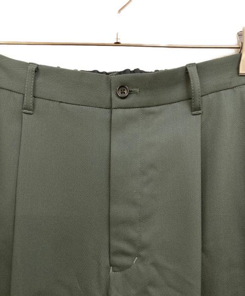 Graphpaper（グラフペーパー）Graphpaper (グラフペーパー) Techno Wool Nylon Wide Tapered Trousers グリーン サイズ:1の古着・服飾アイテム