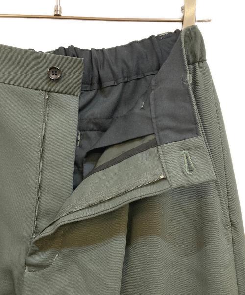 Graphpaper（グラフペーパー）Graphpaper (グラフペーパー) Techno Wool Nylon Wide Tapered Trousers グリーン サイズ:1の古着・服飾アイテム
