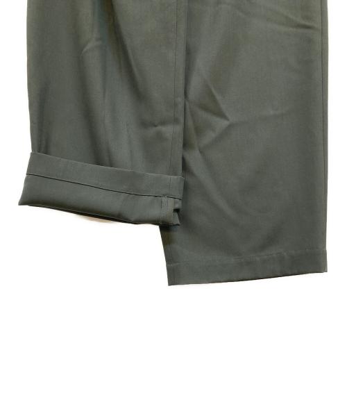 Graphpaper（グラフペーパー）Graphpaper (グラフペーパー) Techno Wool Nylon Wide Tapered Trousers グリーン サイズ:1の古着・服飾アイテム