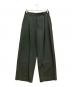 Graphpaper（グラフペーパー）の古着「Techno Wool Nylon Wide Tapered Trousers」｜グリーン