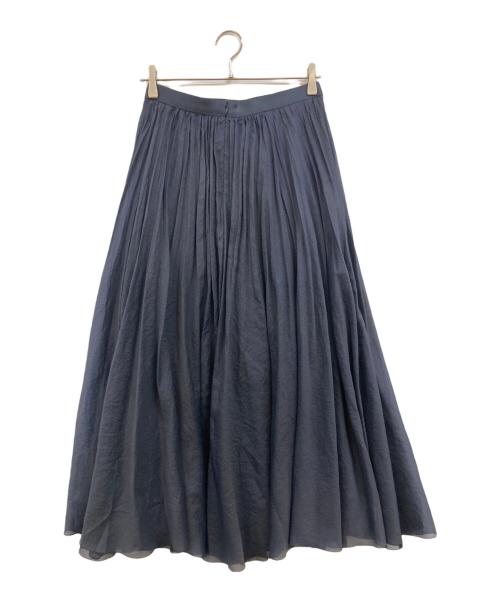 ANAYI（アナイ）ANAYI (アナイ) オーガンジーエアリープリーツ スカート ネイビー サイズ:40 未使用品の古着・服飾アイテム