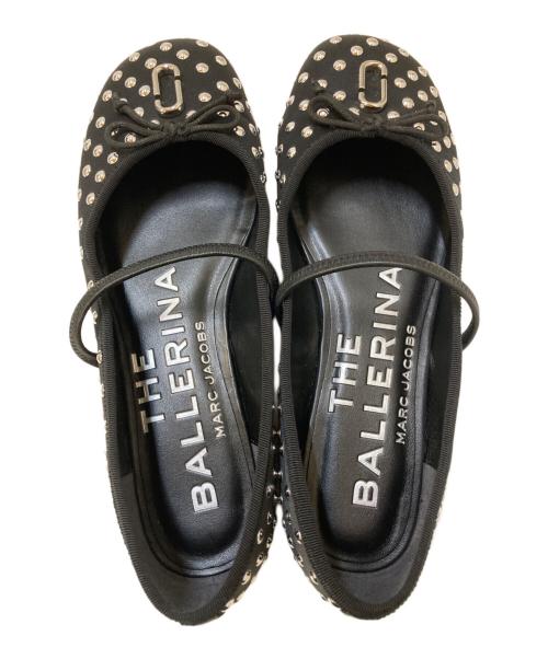 MARC JACOBS（マークジェイコブス）MARC JACOBS (マークジェイコブス) スタッズバレリーナシューズ ブラック サイズ:38の古着・服飾アイテム