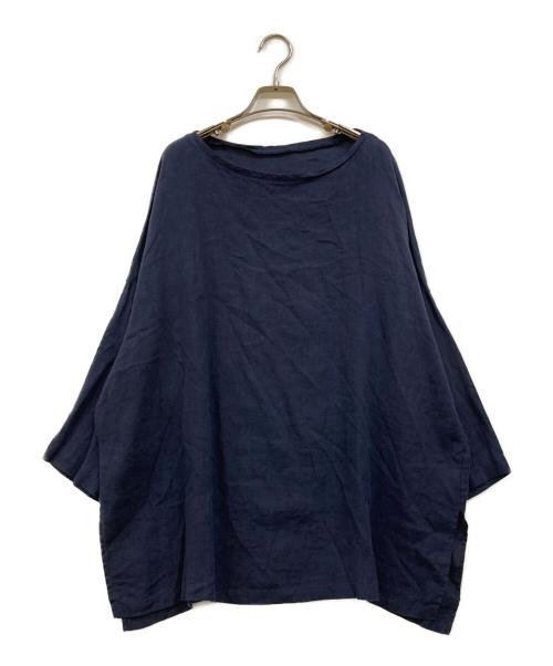 journal standard luxe（ジャーナルスタンダード ラックス）JOURNAL STANDARD LUXE (ジャーナルスタンダード ラックス) エアリネンボートネック ネイビー サイズ:-の古着・服飾アイテム