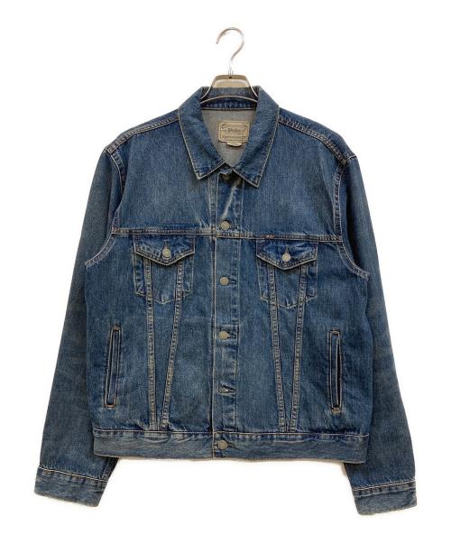 POLO RALPH LAUREN（ポロ・ラルフローレン）POLO RALPH LAUREN (ポロ・ラルフローレン) デニムトラッカージャケット インディゴ サイズ:Ｌの古着・服飾アイテム