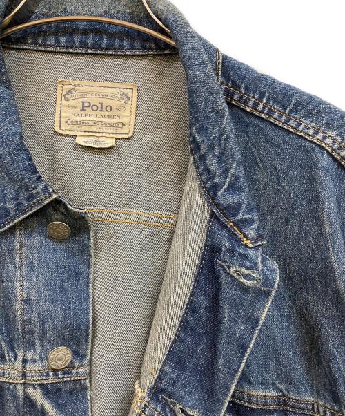 POLO RALPH LAUREN（ポロ・ラルフローレン）POLO RALPH LAUREN (ポロ・ラルフローレン) デニムトラッカージャケット インディゴ サイズ:Ｌの古着・服飾アイテム