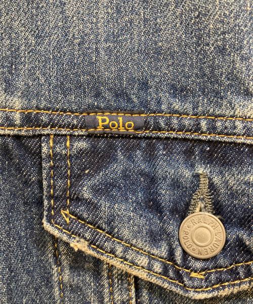 POLO RALPH LAUREN（ポロ・ラルフローレン）POLO RALPH LAUREN (ポロ・ラルフローレン) デニムトラッカージャケット インディゴ サイズ:Ｌの古着・服飾アイテム