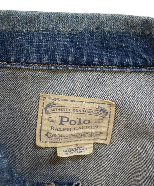 POLO RALPH LAUREN（ポロ・ラルフローレン）POLO RALPH LAUREN (ポロ・ラルフローレン) デニムトラッカージャケット インディゴ サイズ:Ｌの古着・服飾アイテム
