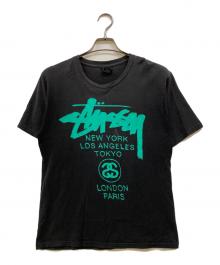 stussy（ステューシー）の古着「スプレーグラフィックプリントTシャツ」｜グレー