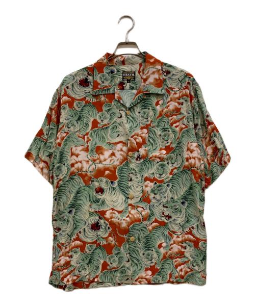 HEATH（ヒース）HEATH (ヒース) 虎総柄シャツ グリーン サイズ:Ｌ 未使用品の古着・服飾アイテム