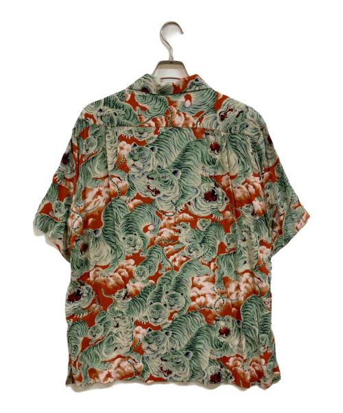 HEATH（ヒース）HEATH (ヒース) 虎総柄シャツ グリーン サイズ:Ｌ 未使用品の古着・服飾アイテム