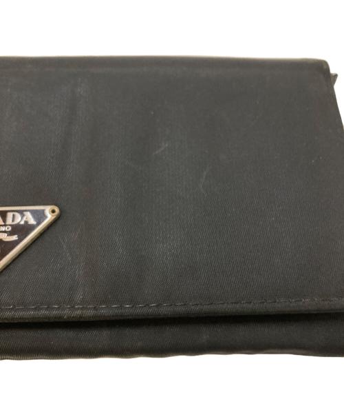 PRADA（プラダ）PRADA (プラダ) テスートナイロン ロングウォレット ブラック サイズ:下記参照の古着・服飾アイテム